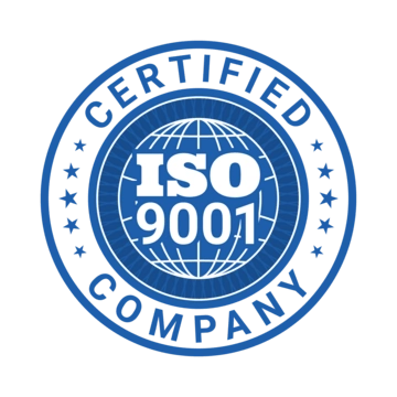 ISO 9001 certified company