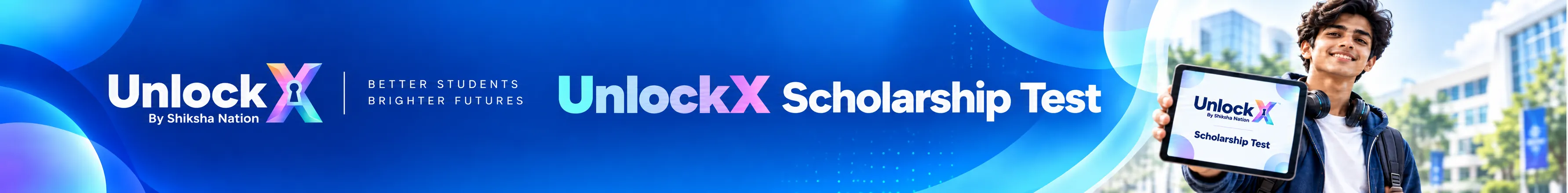 UnlockX Scholarship Test by Shiksha Nation - Better Students, Brighter Futures.